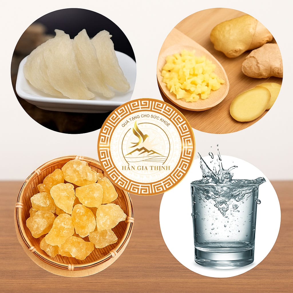 cách chưng yến đường phèn bằng nồi cơm điện